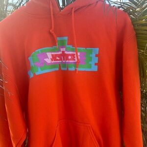 Justin Bieber Official Justice World Tour Hoodie, Orange, Size: Medium